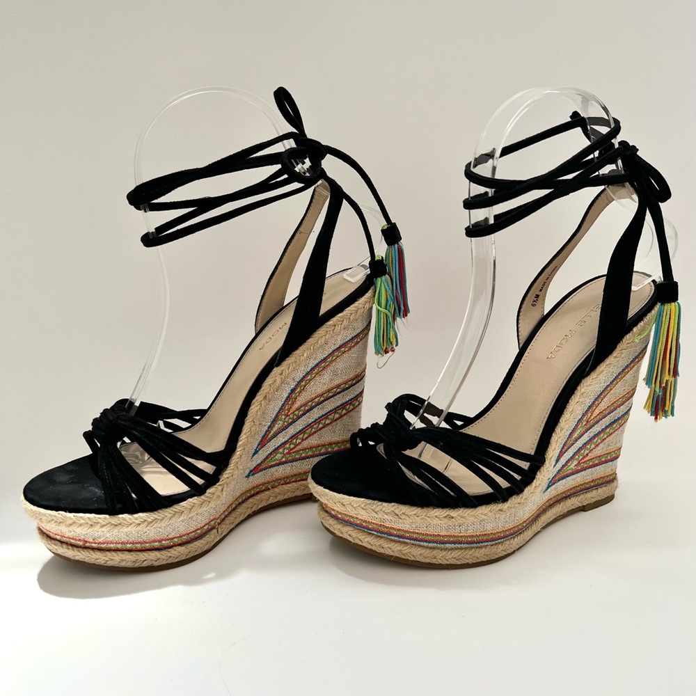 Unique Pelle Moda platform wedge sandals!